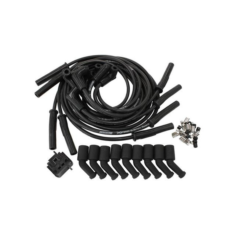Aeroflow 8.5mm Universal Ignition Lead Set Black Suits GM