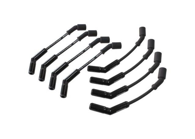 Aeroflow Xpro Ignition Lead Set 8" Black 135 Degree