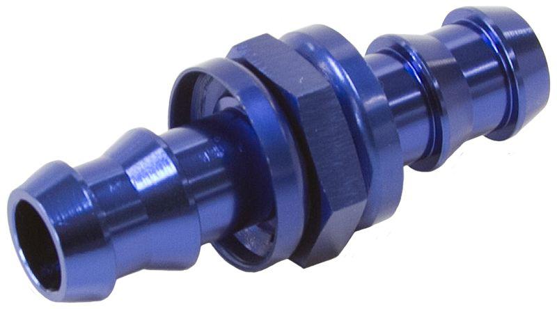 Aeroflow AF410-04 -4 Push Lock Barb Joiner Blue 1/4" Male