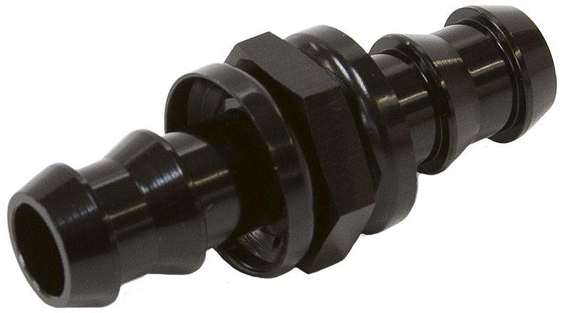 Aeroflow AF410-05BLK 8mm 5/16" Push Lock Barb Joiner