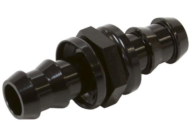Aeroflow AF410-12BLK -12 Push Lock Barb Joiner Black 3/4"