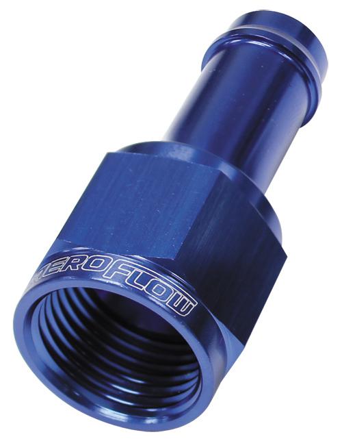 Aeroflow AF411-06 Female -6AN To 3/8" Barb Blue With Tube