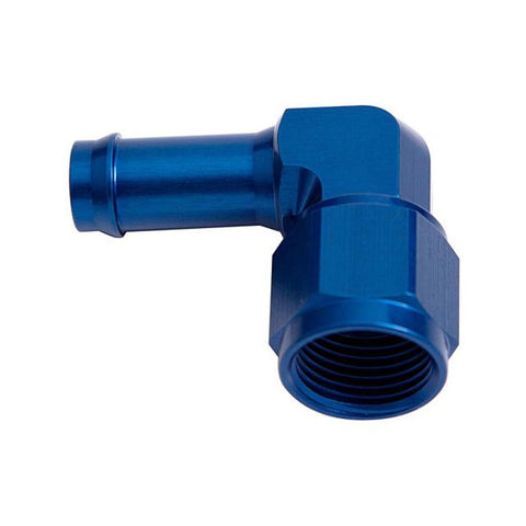 Aeroflow AF413-06 Female -6AN 90Deg To 3/8" Barb Blue