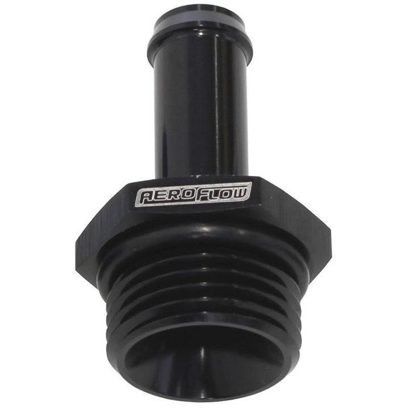 Aeroflow AF414-06-06BLK -6ORB To 3/8" Push On Barb Black