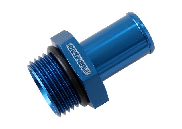 Aeroflow -12ORB to 5/8" Push On Barb Blue