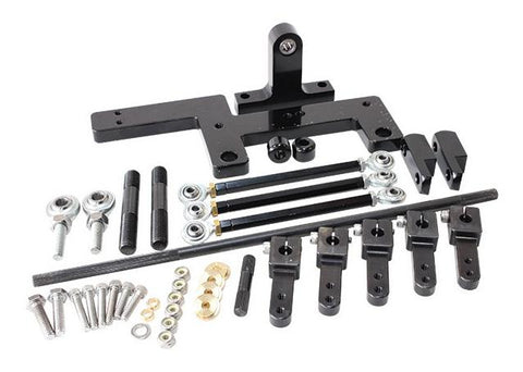Aeroflow AF42-1070BLK 4150 Black 671 Series Carb Linkage