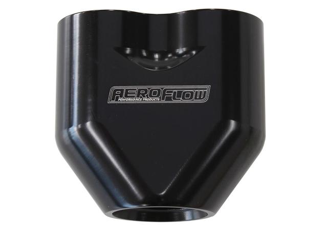 Aeroflow AF455-10-08BLK -10AN To 2X-8AN Female ORB Y