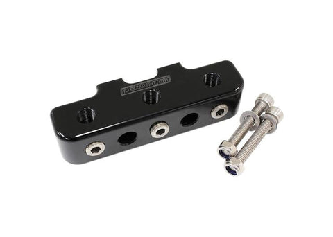 Aeroflow Pressure Sensor Block X9 1/8" NPT Black