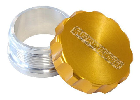 Aeroflow AF460-16G 1" Alum Weld Bung And Cap Raw Weld On