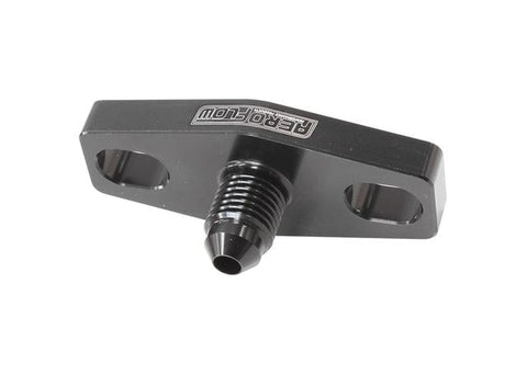 Aeroflow Turbo Oil Feed Adapter -4AN 38-44mm Hole Centres