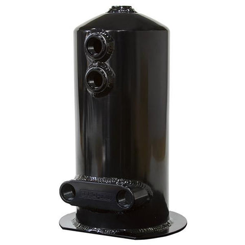Aeroflow AF49-1024BLK Surge Tank 2.5L Spun Alloy Dual