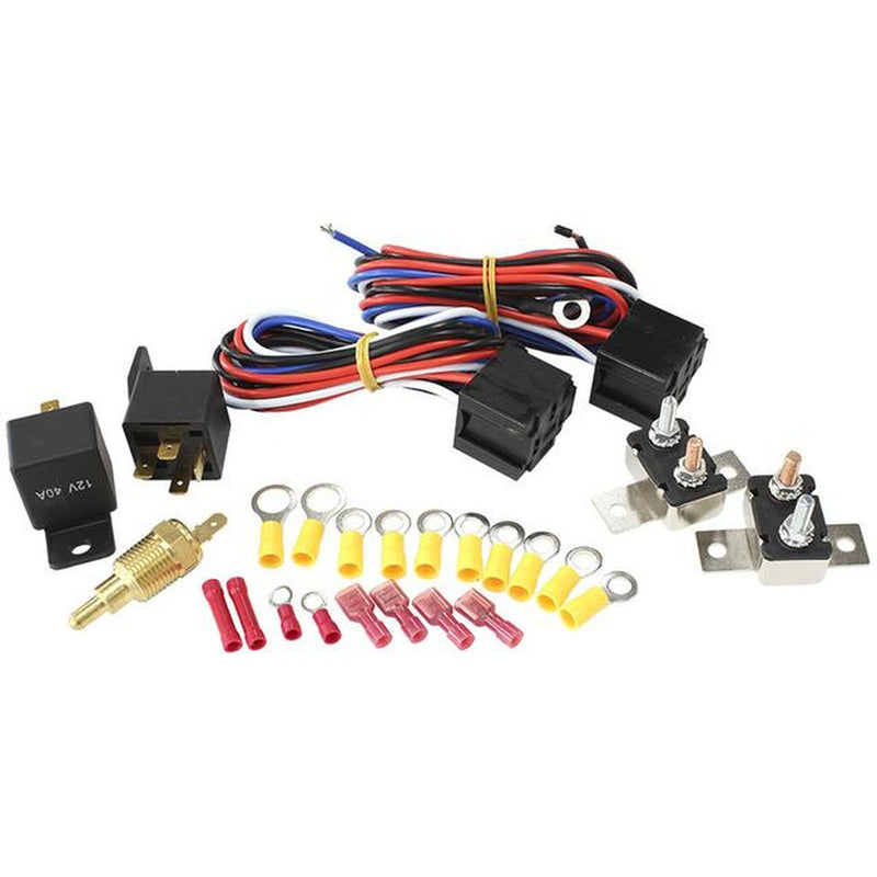 Aeroflow Twin Electric Fans Relay Kit Relays and Wiring