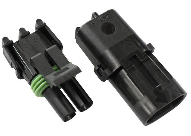 Aeroflow Weatherpack 2 Pin Connector AF49-8502