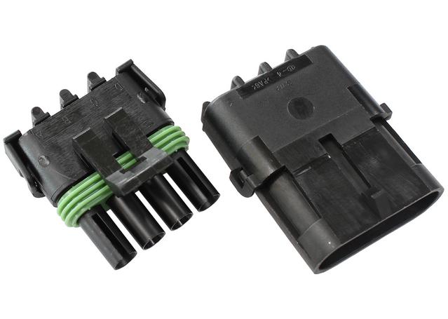 Aeroflow Weatherpack 4 Pin Connector AF49-8504