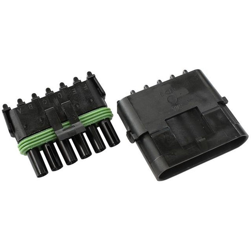 Aeroflow Weatherpack 6 Pin Connector AF49-8506