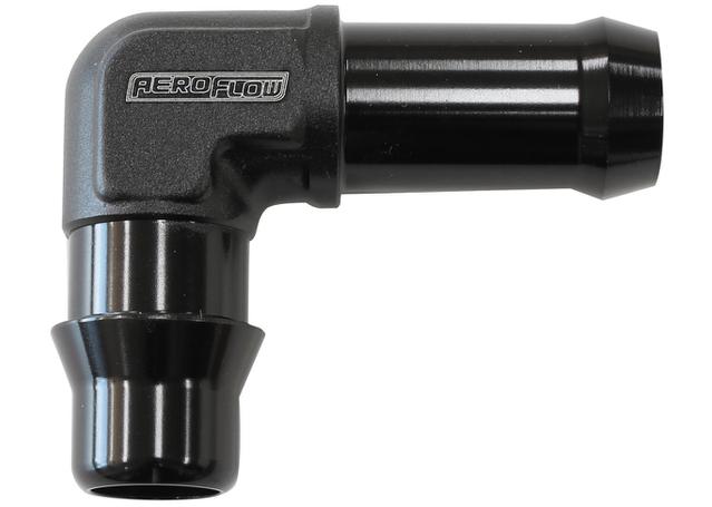 Aeroflow S/Charger Water Fitting 90Deg To 5/8" Barb Clip