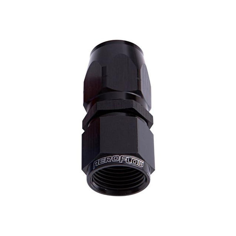 Aeroflow AF501-06-08BLK Stepped Straight End -6 Hose To