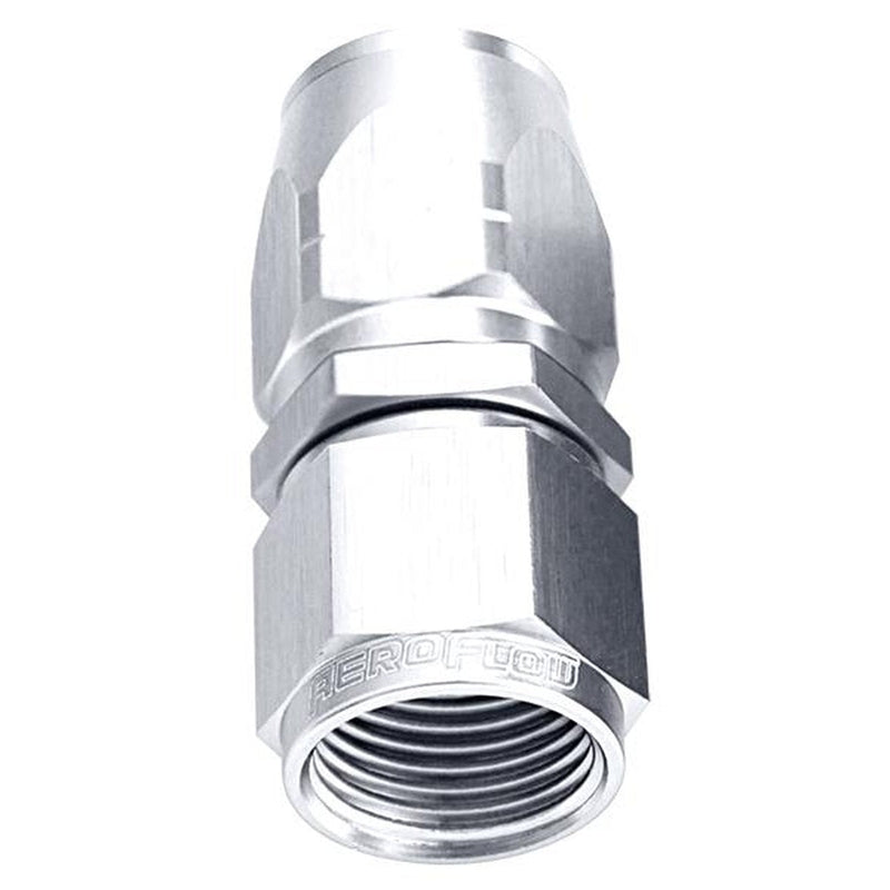 Aeroflow AF501-06S Alloy Straight Hose End -6AN Silver