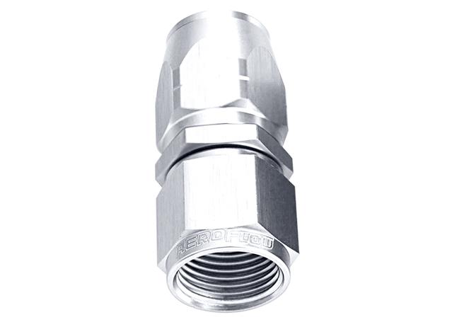 Aeroflow AF501-04S Alloy Straight Hose End -4AN Silver