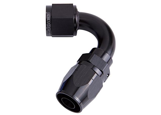 Aeroflow AF504-20BLK Alloy 120 Deg Hose End -20AN Black