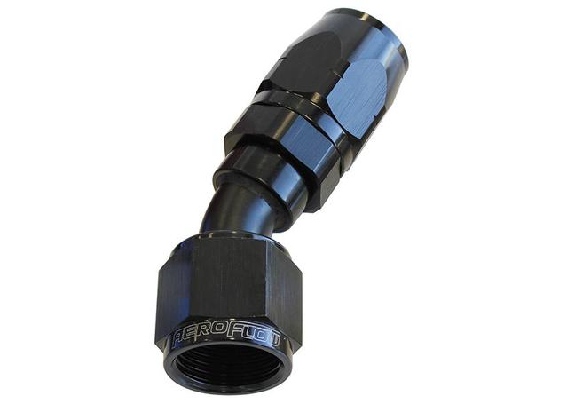 Aeroflow AF507-06BLK Alloy 30 Deg Hose End -6AN Black