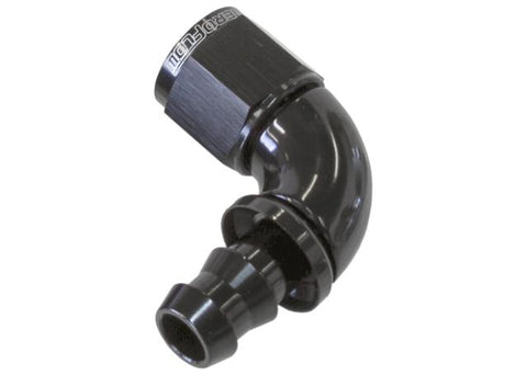 Aeroflow AF513-04BLK -4AN 90 Black Full Flow Push Lock