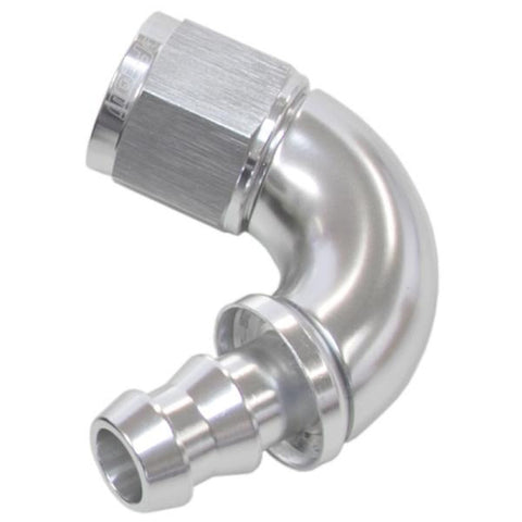 Aeroflow AF514-06S -6AN 120 Silver Full Flow Push Lock