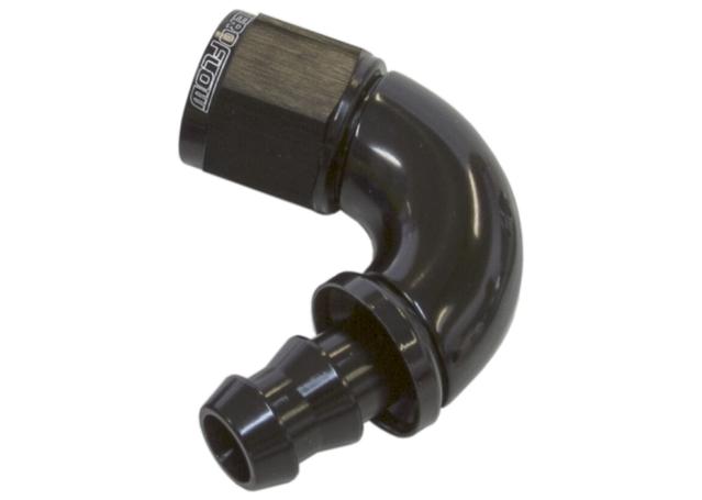 Aeroflow AF514-08BLK -8AN 120 Black Full Flow Push Lock
