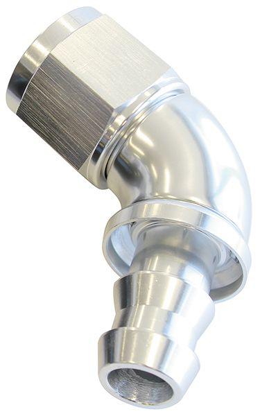 Aeroflow AF518-06S -6AN 60 Silver Full Flow Push Lock