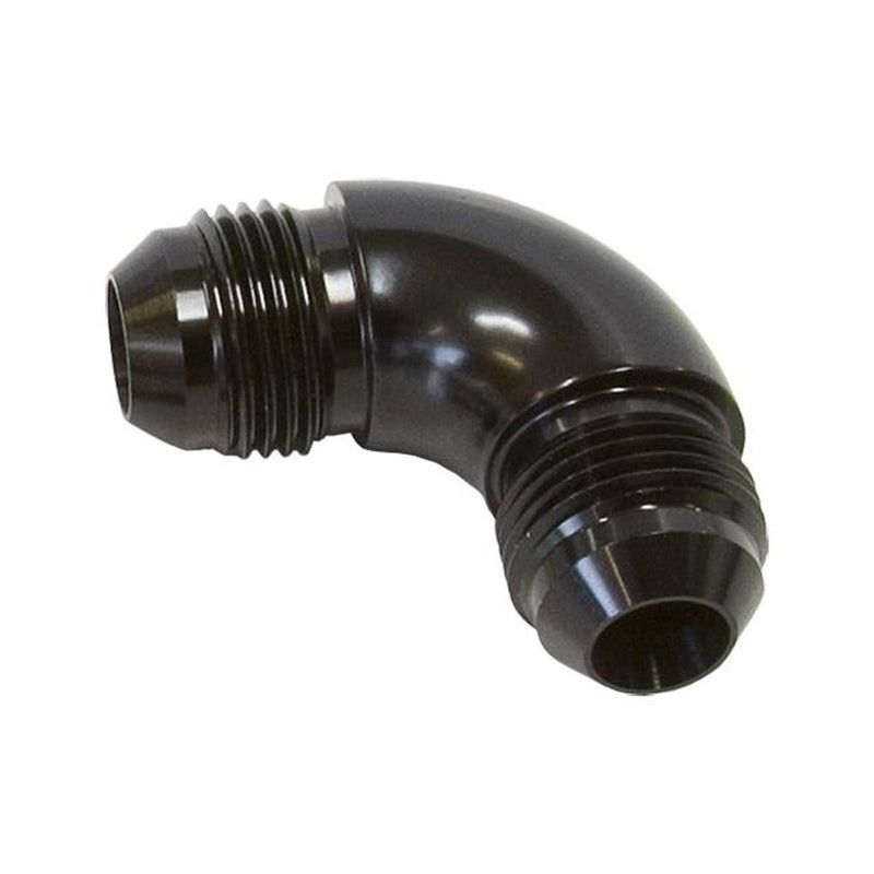 Aeroflow AF521-04BLK -4AN 90 Deg Male Flare Union Black