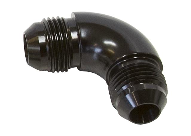Aeroflow AF521-12BLK -12AN 90 Deg Male Flare Union Black