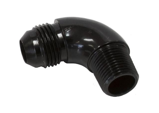 Aeroflow AF522-03BLK 90 Deg 1/8" To -3AN Full Flow Black