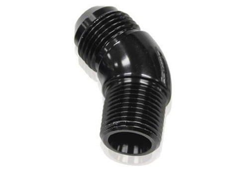 Aeroflow AF523-12-08BLK 45 Deg 1/2" To -12AN Full Flow
