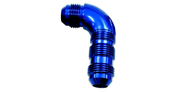 Aeroflow AF533-06 90 Deg Bulkhead -6AN Full Flow Blue No