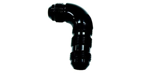Aeroflow AF533-06BLK 90 Deg Bulkhead -6AN Full Flow Black