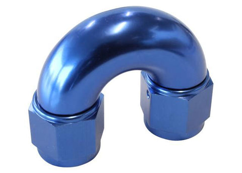 Aeroflow AF536-08 -8AN 180 Deg Swivel Coupler Blue Billet