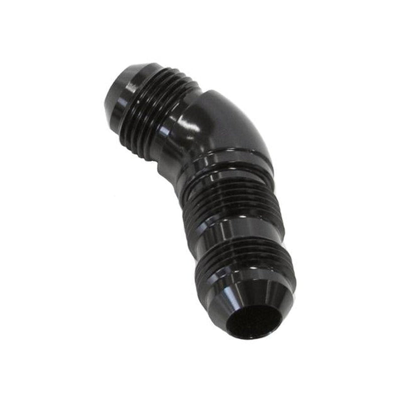 Aeroflow AF537-06BLK 45 Deg Bulkhead -6AN Full Flow Black