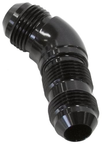 Aeroflow AF537-10BLK 45Deg Bulkhead -10AN Full Flow Black