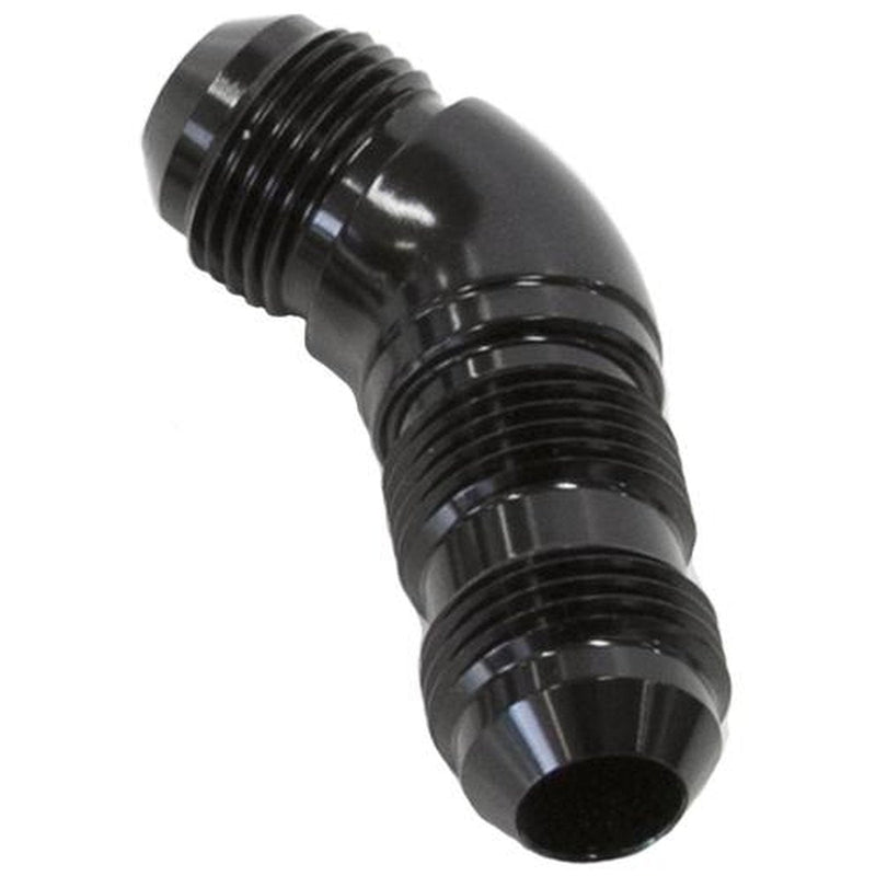 Aeroflow AF537-08BLK 45 Deg Bulkhead -8AN Full Flow Black