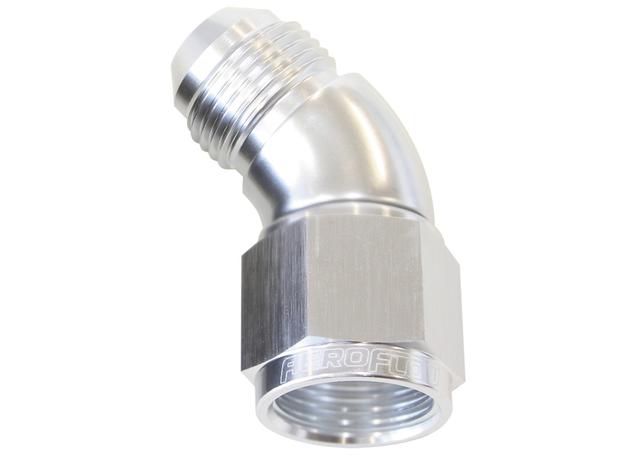 Aeroflow AF542-04S 45 Deg Female - Male -4AN Silver Full