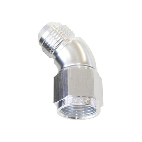 Aeroflow AF542-06S 45 Deg Female - Male -6AN Silver Full