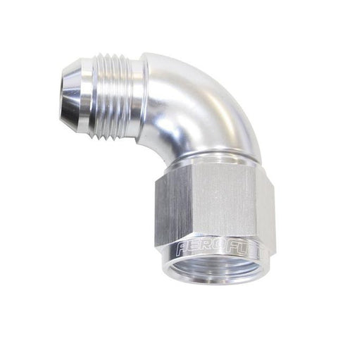 Aeroflow AF543-06S 90 Deg Female - Male -6AN Silver Full