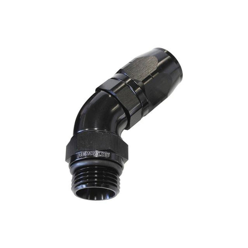Aeroflow AF544-16-12BLK Male Hose End -12 ORB To 16 Hose