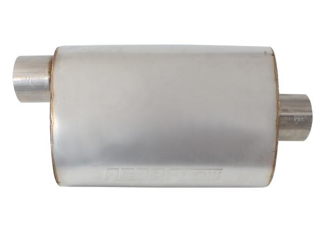 Aeroflow 2.5" Offset / Center Muffler 13.75" Length,