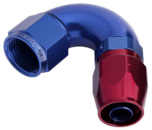 Aeroflow AF554-10 Alloy 120 Deg Hose End -10AN Blue