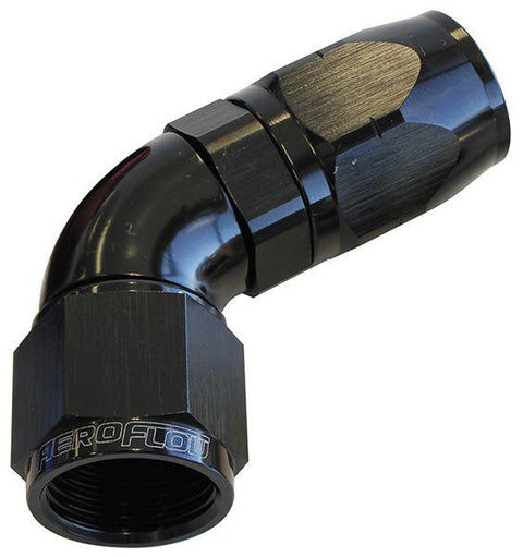 Aeroflow AF558-12BLK Alloy 60 Deg Hose End -12AN Black
