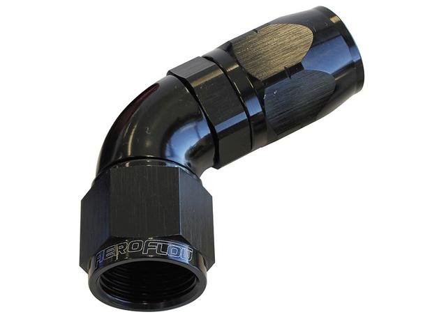 Aeroflow AF558-16BLK Alloy 60 Deg Hose End -16AN Black