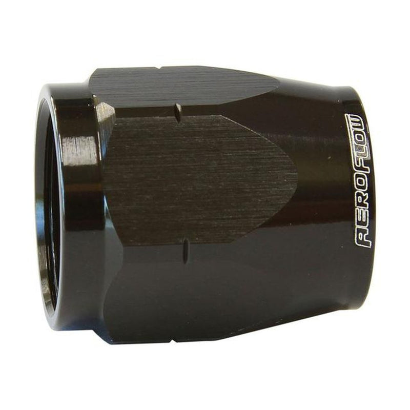 Aeroflow AF559-10DCBLK Black Hose End Socket Cutter Style