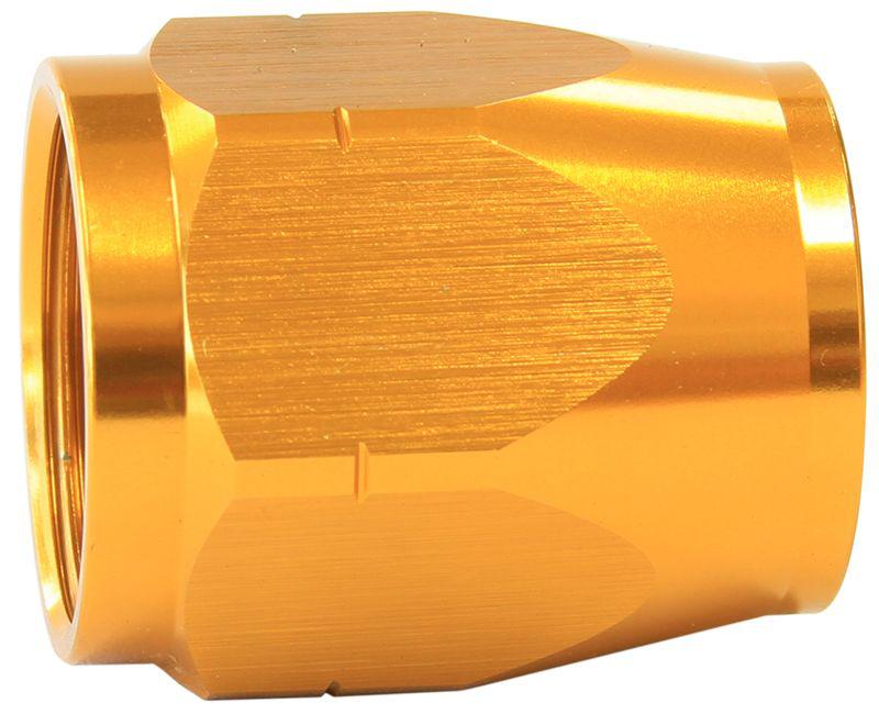 Aeroflow AF559-08DCG Gold Hose End Socket Cutter Style