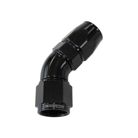 Aeroflow AF572-20DBLK 45 Deg -20AN Full Flow Teflon Hose